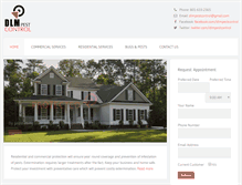 Tablet Screenshot of dlmpestcontrol.com